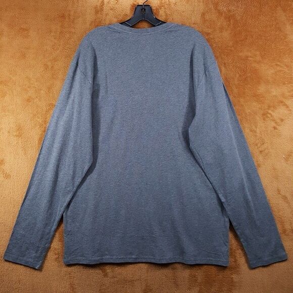 POLO RALPH LAUREN Shirt Mens Large Gray Pullover Crew Long Sleeve Polo Bear Logo - Picture 4 of 7